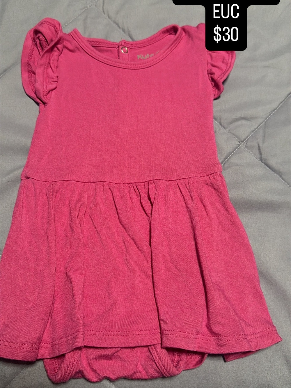 Kyte BABY raspberry bodysuit twirl